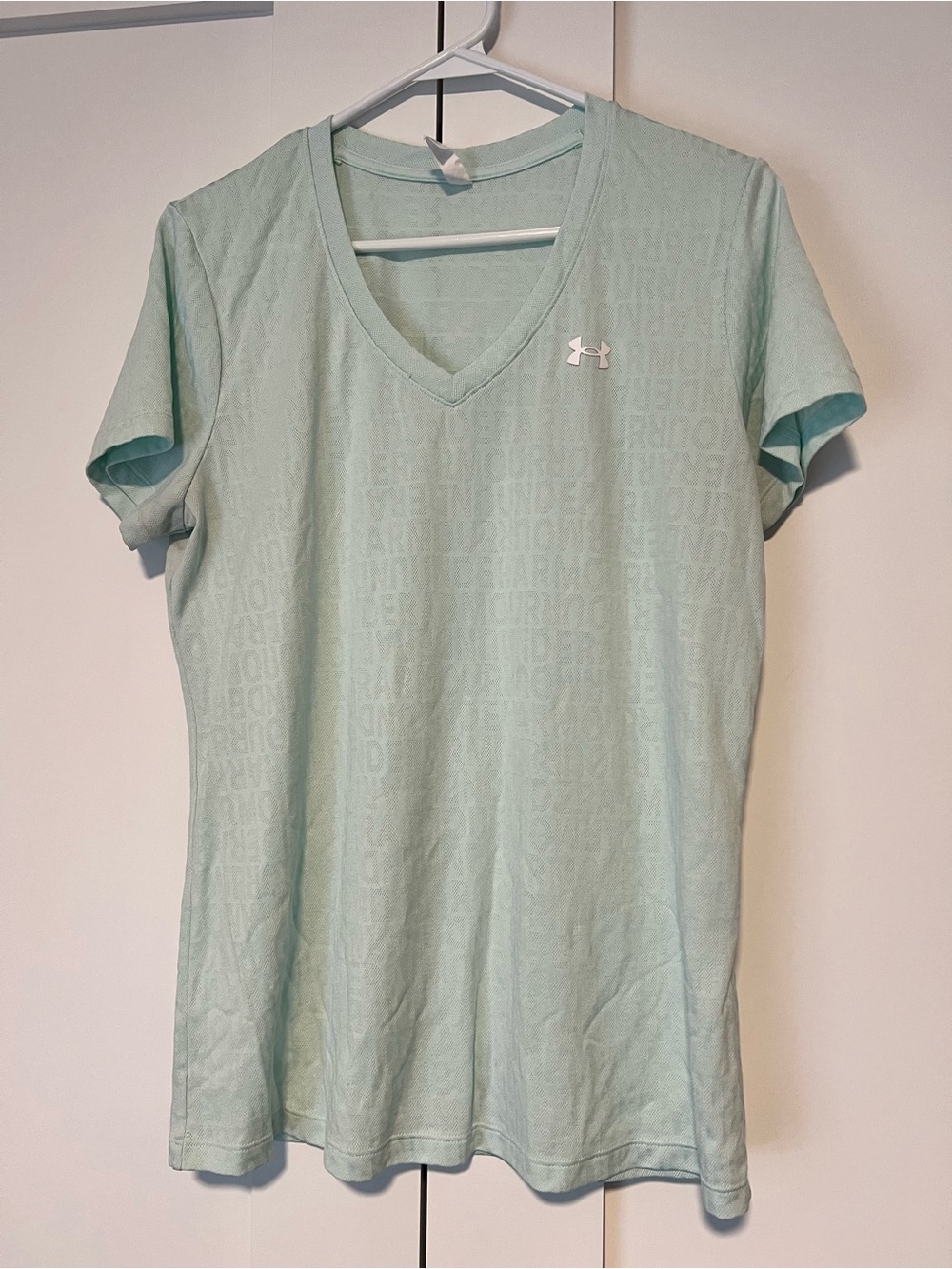 Under Armour Light Mint V-Neck Short Sleeve Tee